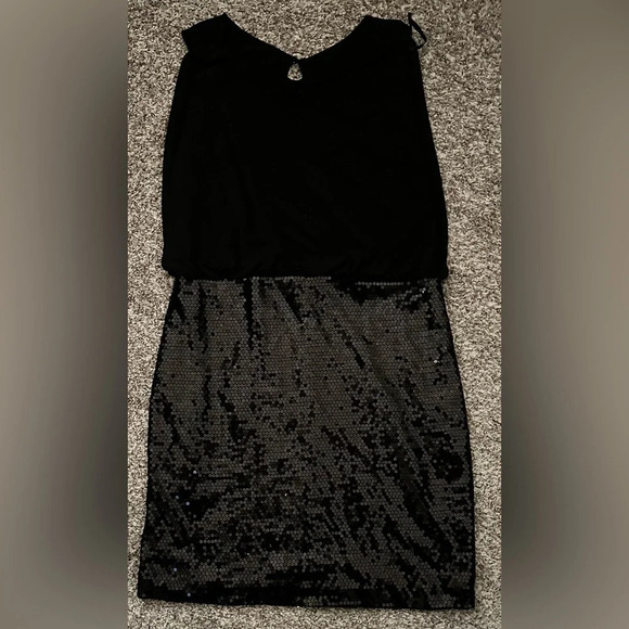 Cynthia Rowley Women’s Black sequence dress size 14 - Picture 1 of 9